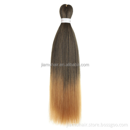 Pre stretched EZ Braiding Hair Extension Low Temperature Fiber Perm Yaki Jumbo Braids Soft Synthetic Hair Hot Water Easy Braid